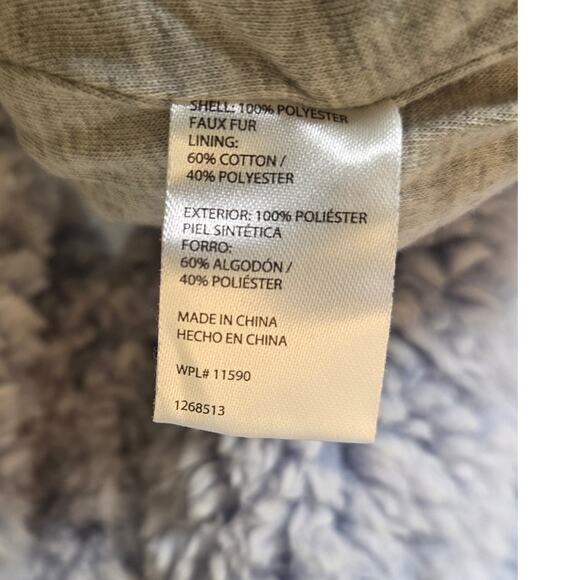 Luscious Light Blue Furry Fleece Quarter-zip Pullover XL Weatherproof brand NWT - Picture 6 of 8